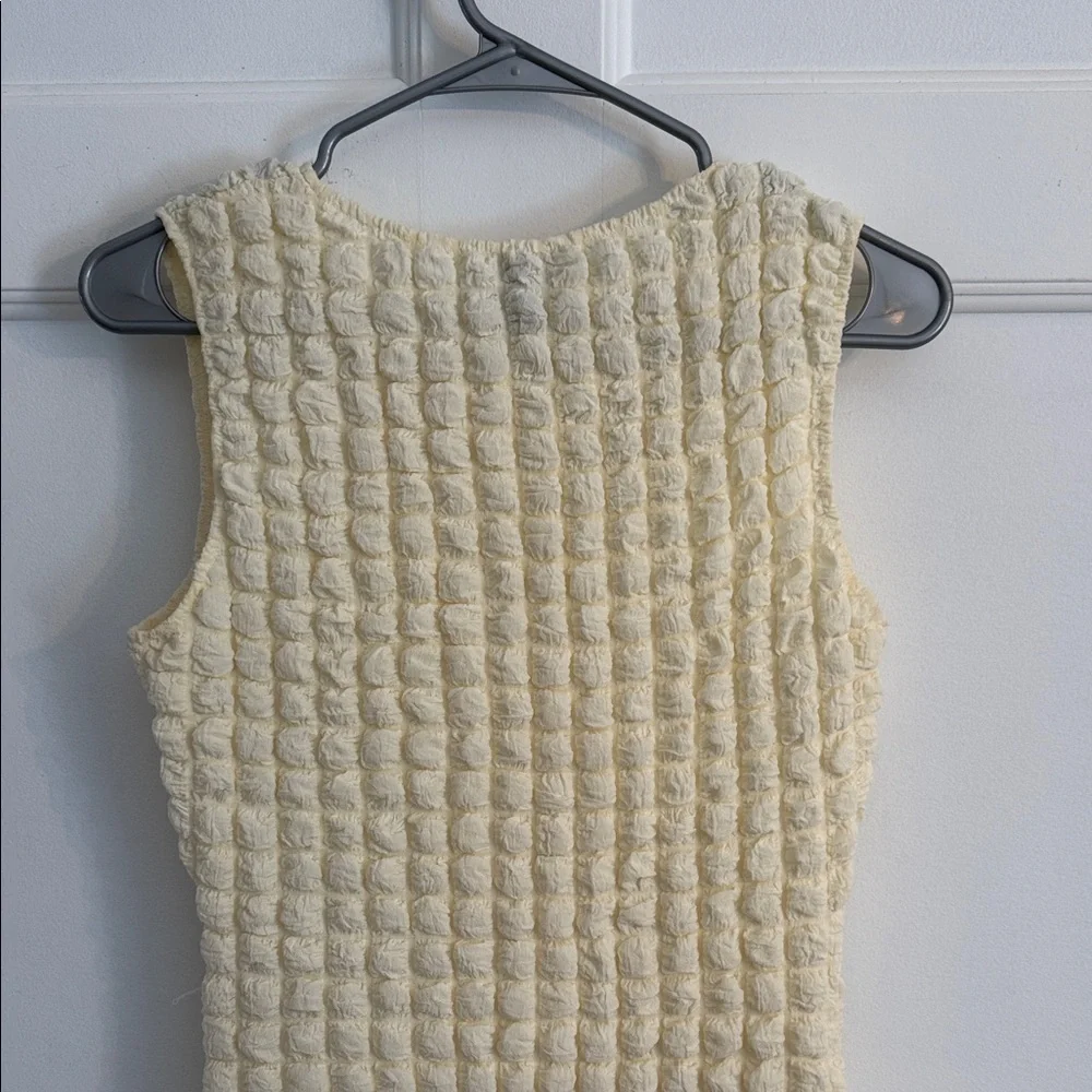 Princess Polly Cream Textured Mini Dress - Picture 10 of 11